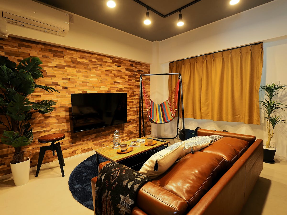 モザイクパネルリビングの施工事例