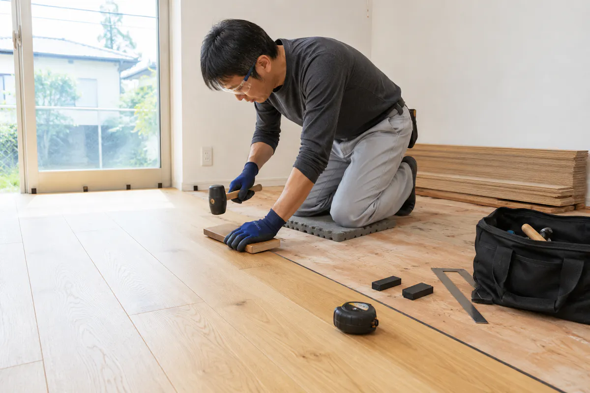 フローリング　DIY