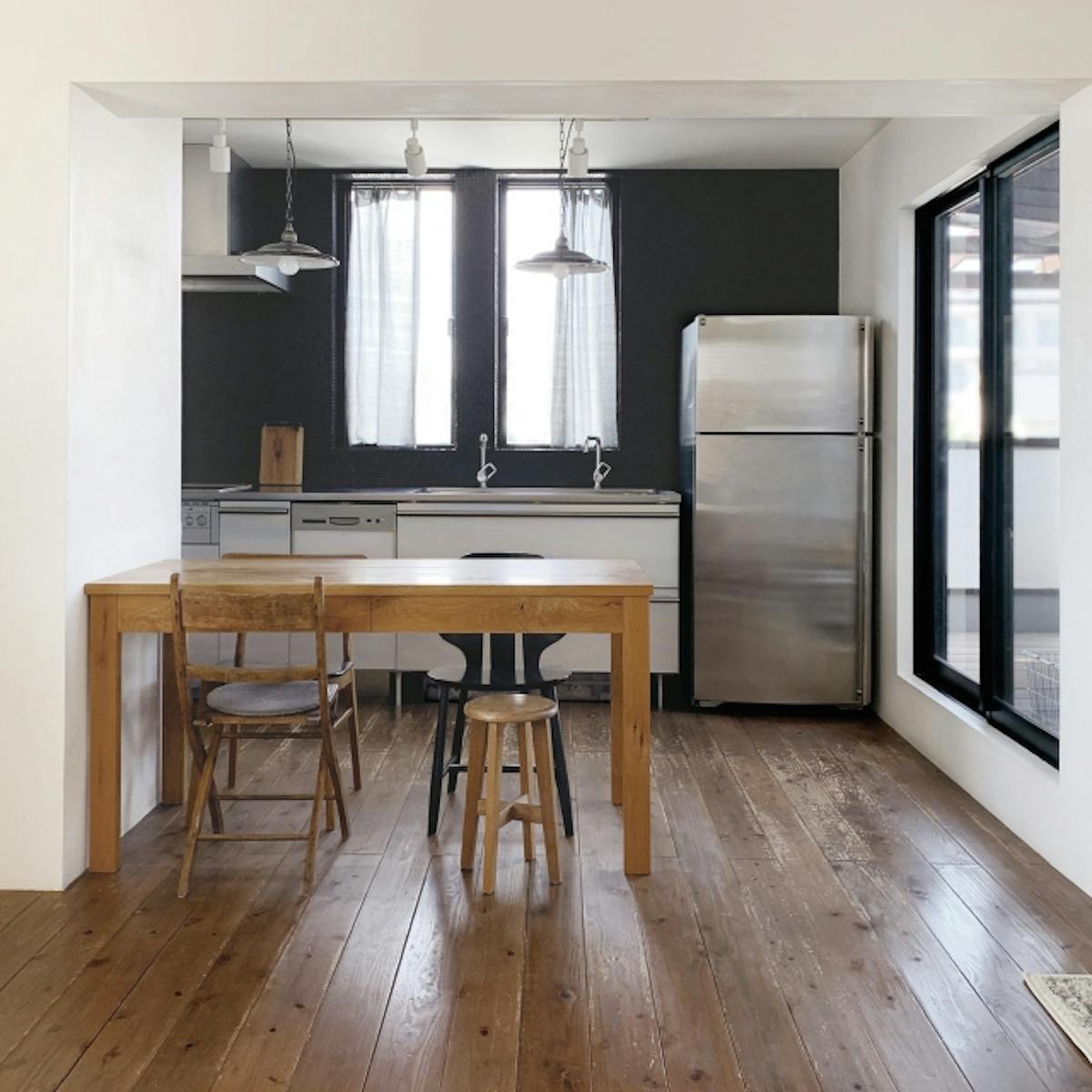 壁付けキッチン