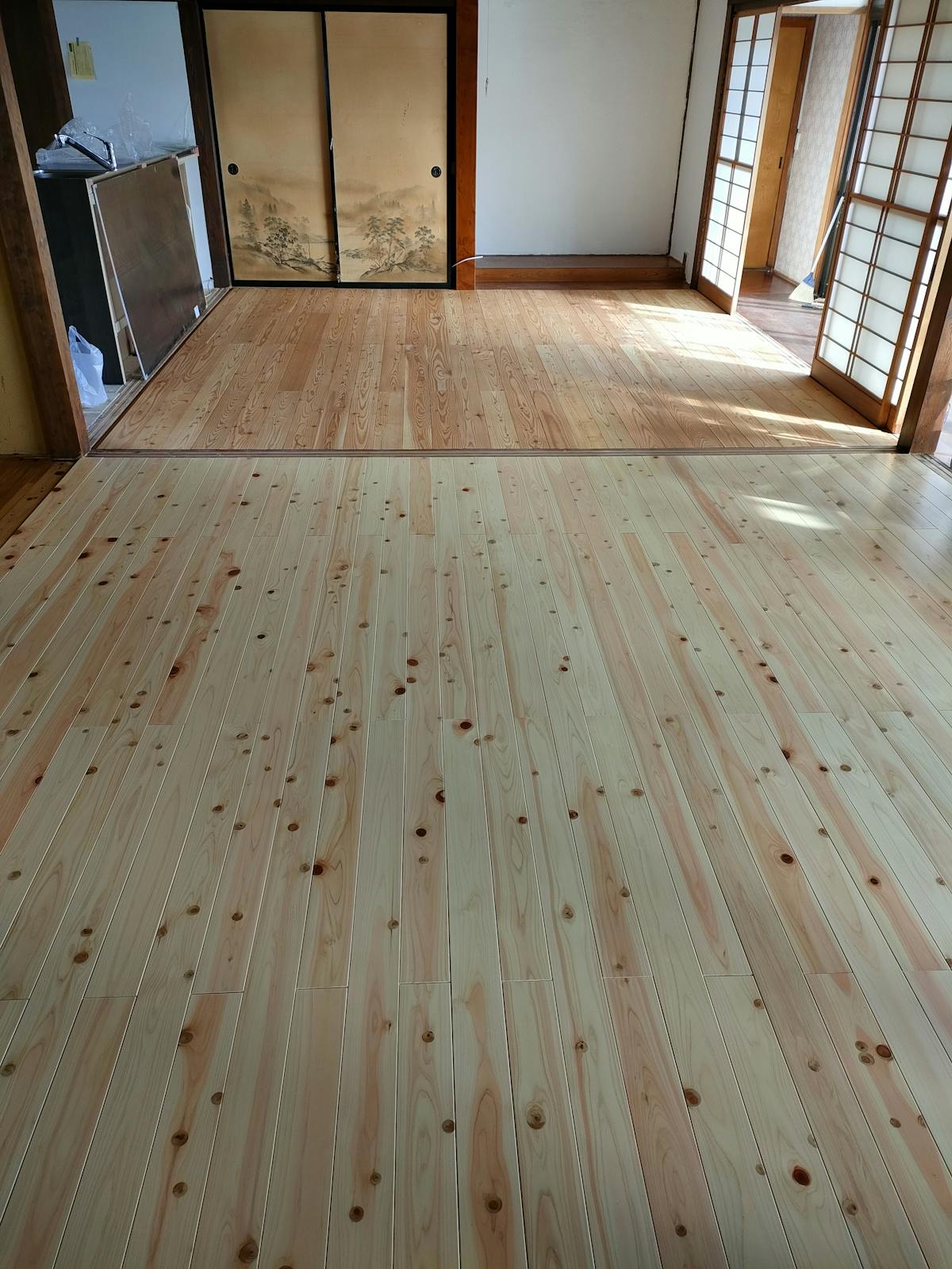 東信カラマツ・ひのき施工写真